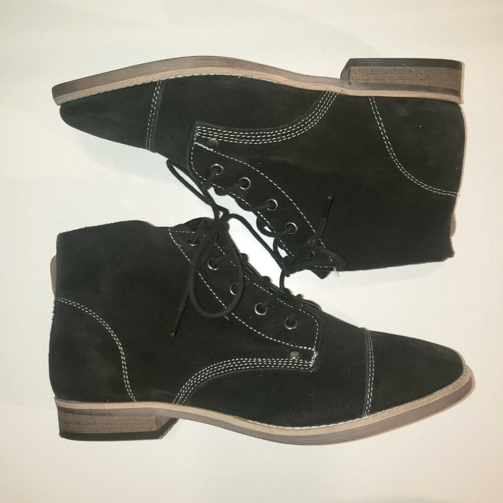 Diba Leather Booties 8.5